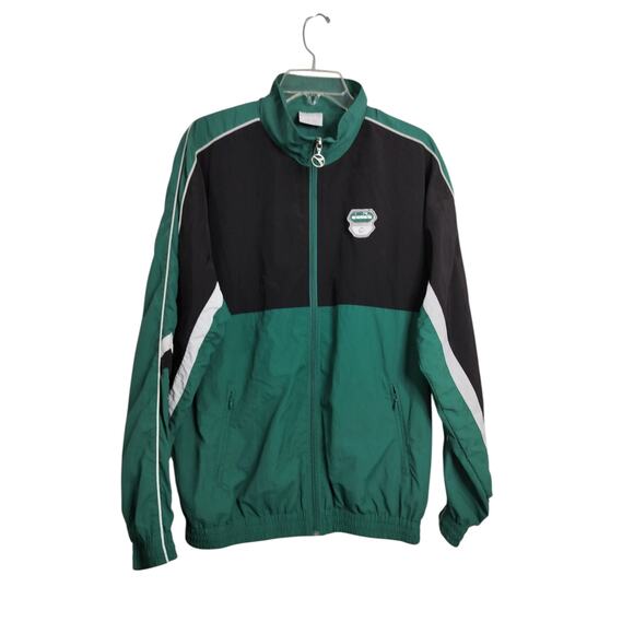 M1048)Vintage Diadora Men's Zip Up Polyamide Colorblock Track Jacket Large - Picture 2 of 12